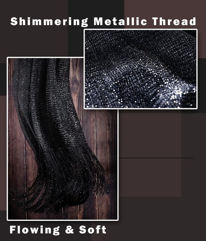 KUNINDOME Sparkling Metallic Shawls and Wraps with Buckle,for Evening Dresses Party Wedding Bride Bridesmaid - Image 3